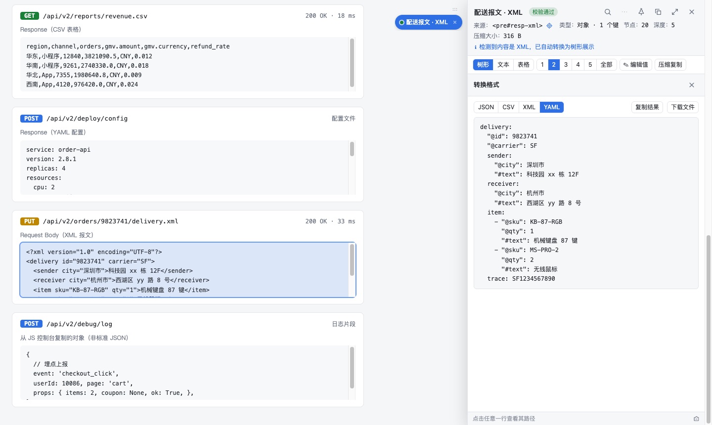 XML attributes & repeated elements, mapped right